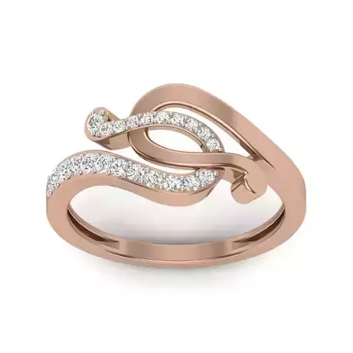 Women Diamond Ring 3dm render details