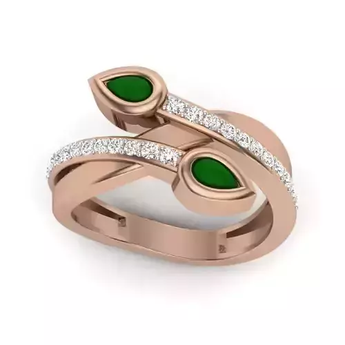 Women Diamond Ring 3dm render details