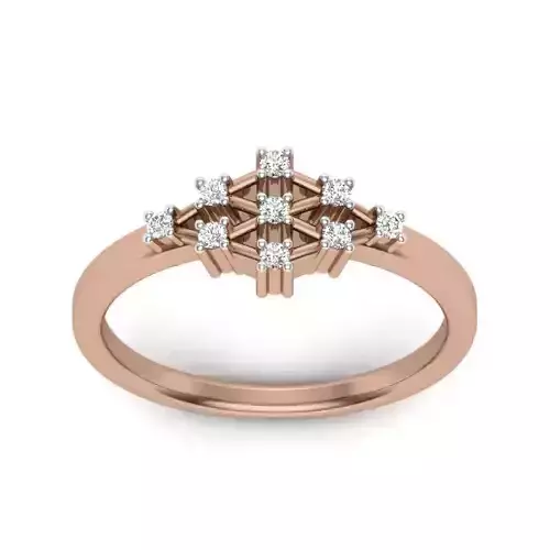 Women Diamond Ring 3dm render details