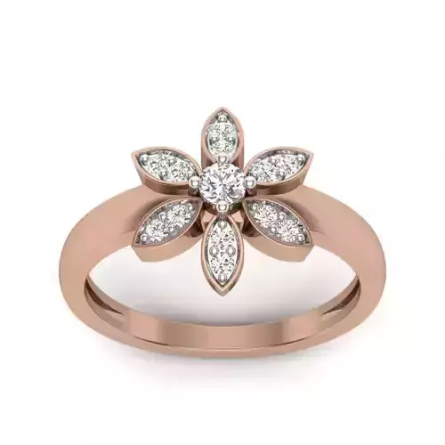 Women light weight ring 3dm render detail