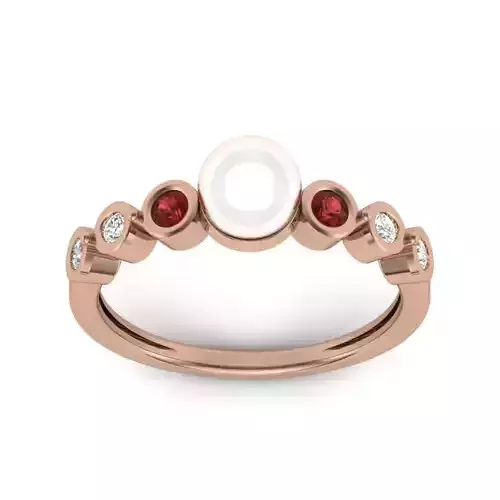 Women light weight ring 3dm render detail