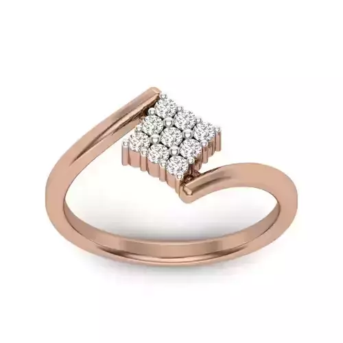 Women light weight ring 3dm render detail