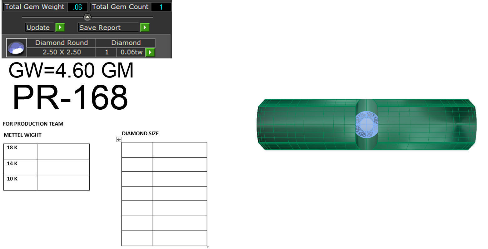 Diamond Band 3dm render details 3D print model_5