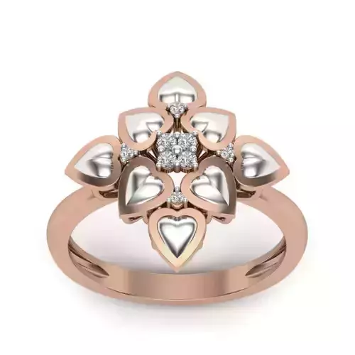 Women Diamond Ring 3dm render details