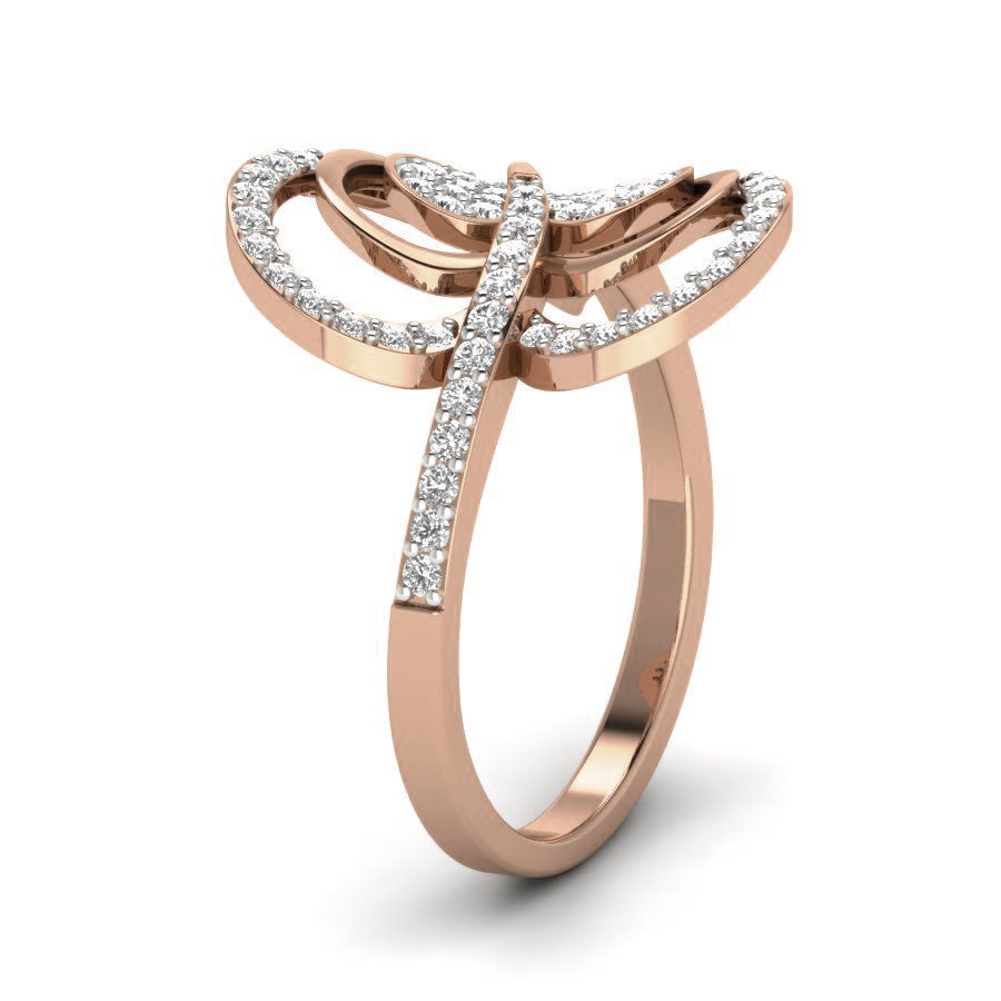 Heart Diamond Ring 3dm render details 3D print model_2