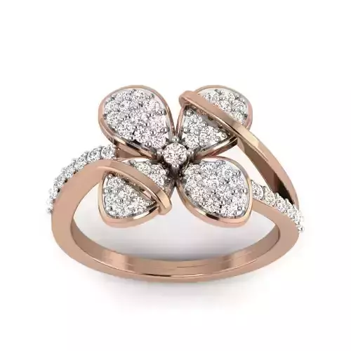 Women Diamond Ring 3dm render details