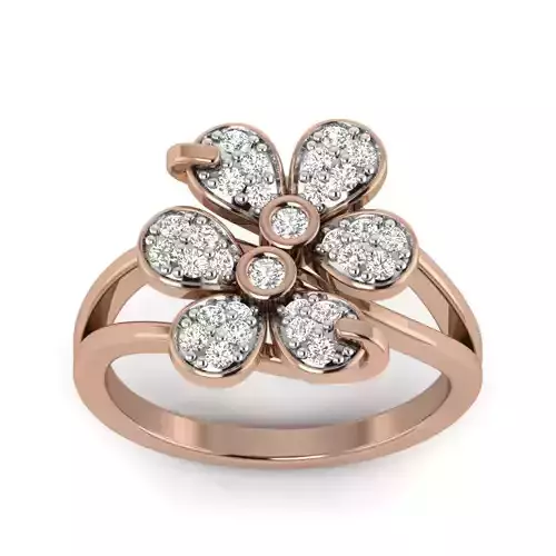 Women Diamond Ring 3dm render details