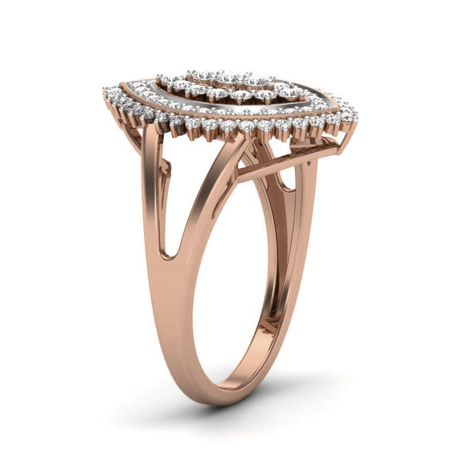 Women Diamond Ring 3dm render details 3D print model_2