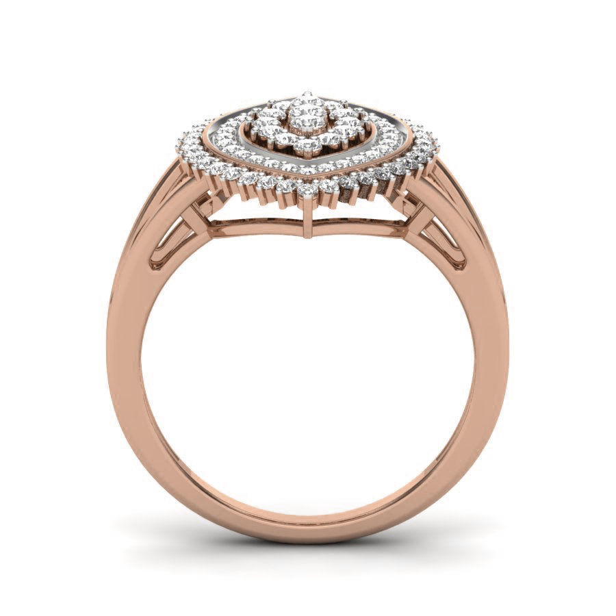 Women Diamond Ring 3dm render details 3D print model_1