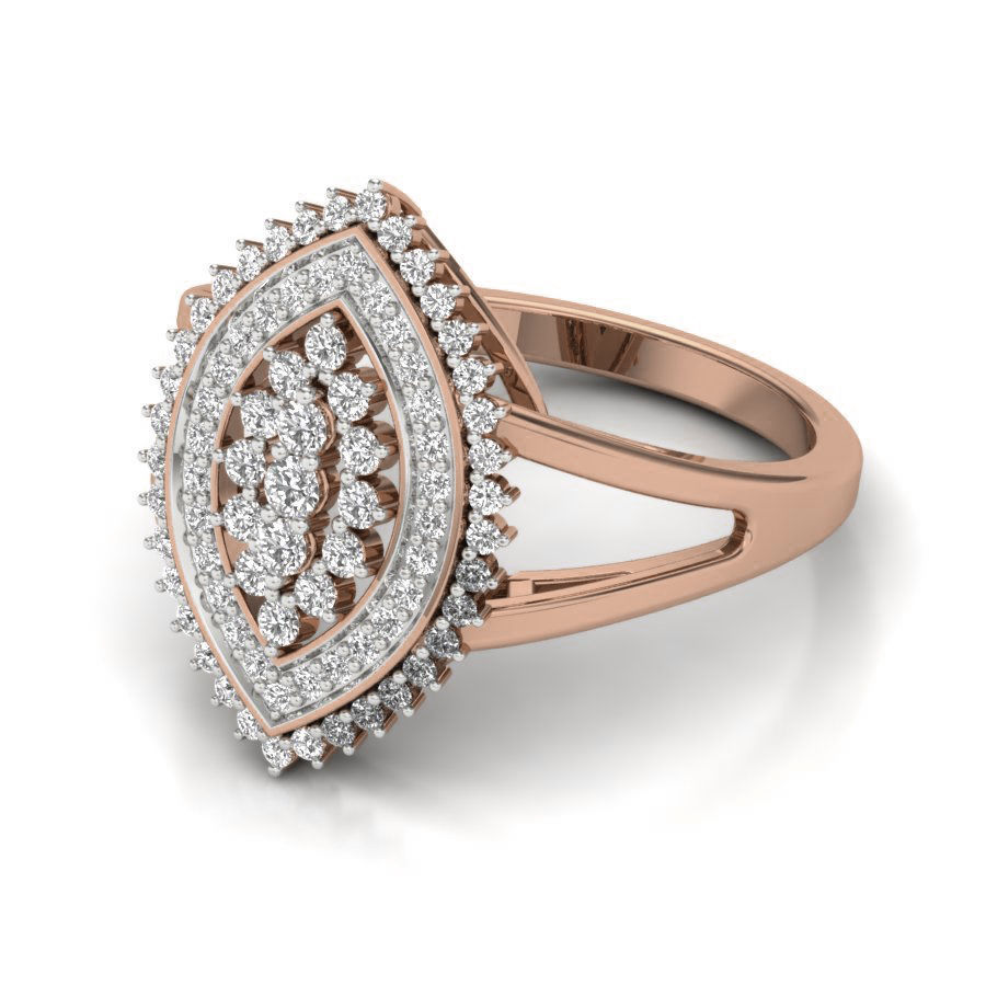 Women Diamond Ring 3dm render details 3D print model_3