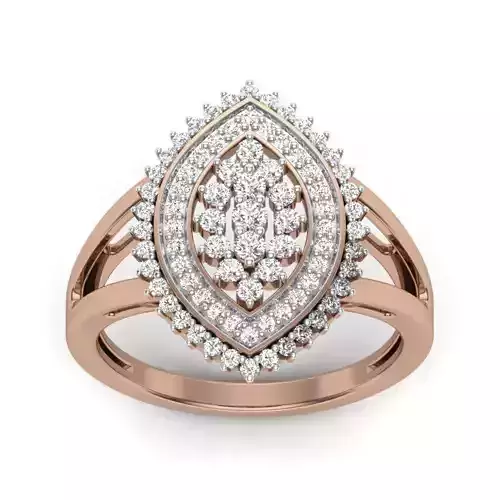 Women Diamond Ring 3dm render details