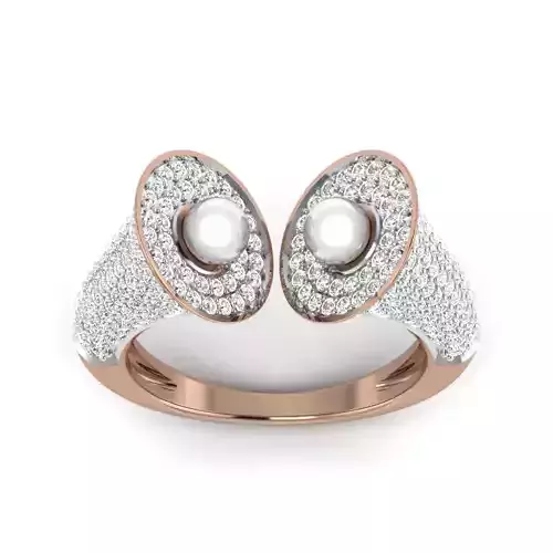 Women Cocktail Ring 3dm render details