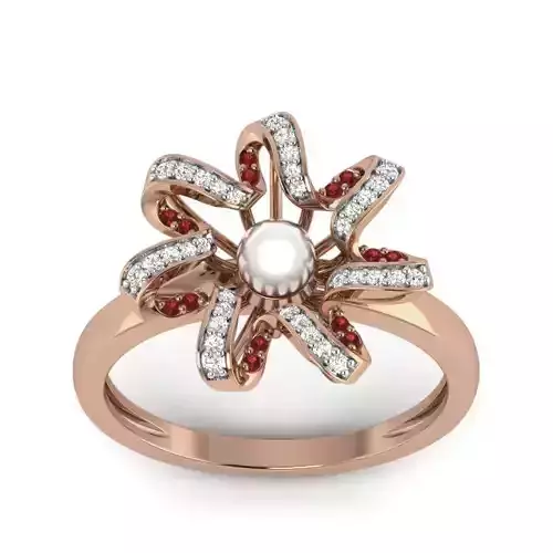 Women Cocktail Ring 3dm render details