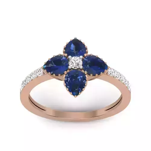 Women Diamond Ring 3dm render details