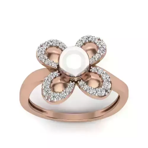 Women Cocktail Ring 3dm render details