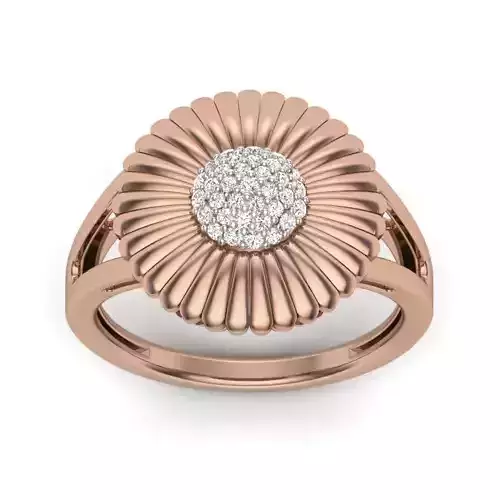 Women Cocktail Ring 3dm render details