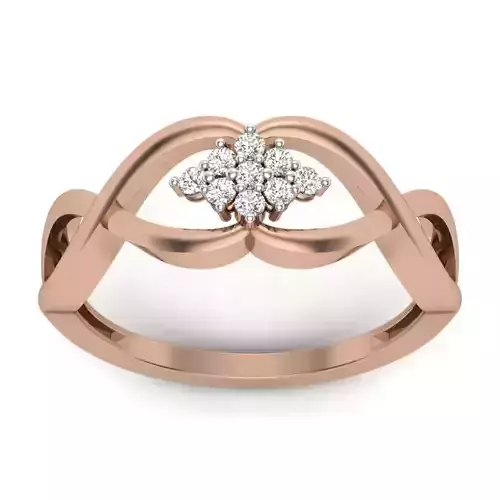 Women Diamond Ring 3dm render details