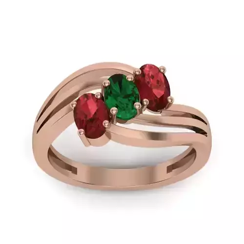Women Diamond Ring 3dm render details