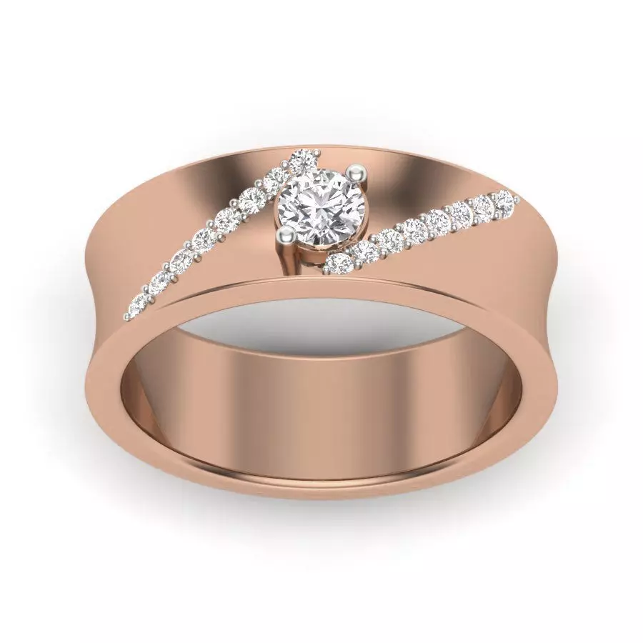 Diamond Band 3dm render details 3D print model_0