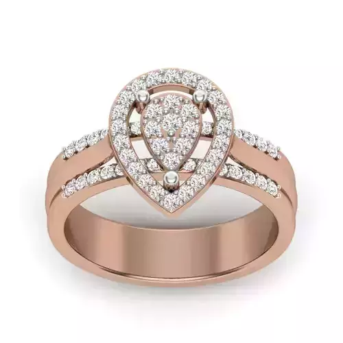 Women Diamond Ring 3dm render details