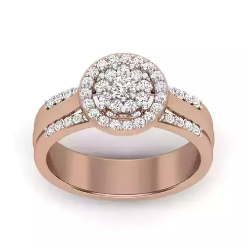 Women Diamond Ring 3dm render details