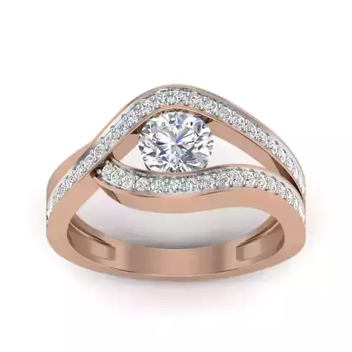 Women solitaire ring 3dm render detail 
