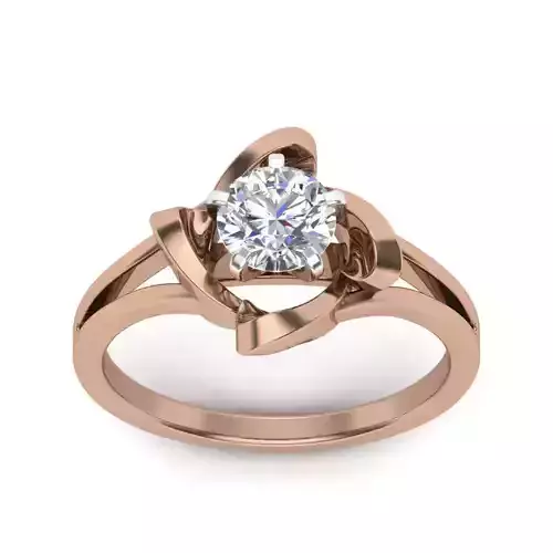 Women solitaire ring 3dm render detail 