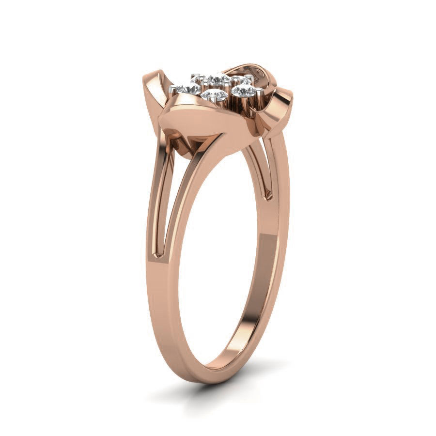 Women Diamond Ring 3dm render details 3D print model_2