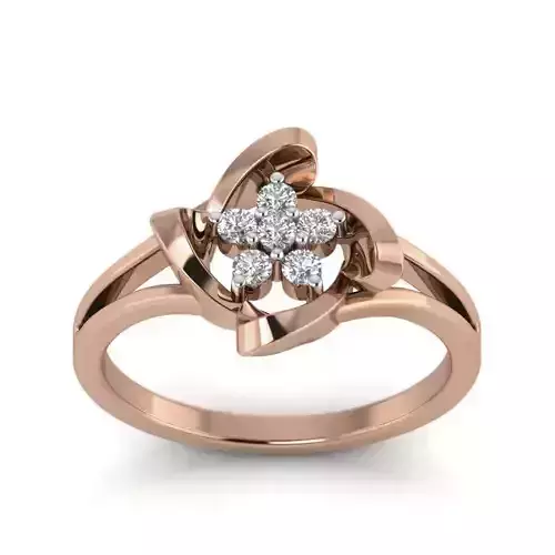 Women Diamond Ring 3dm render details