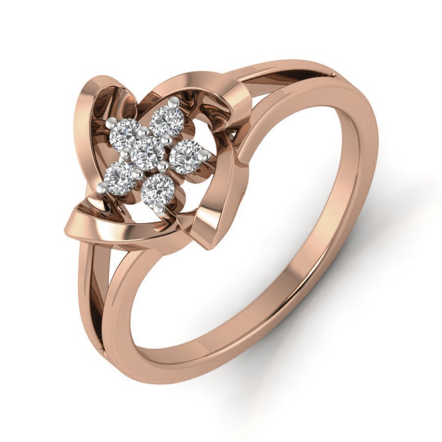 Women Diamond Ring 3dm render details 3D print model_4