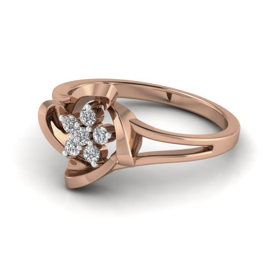 Women Diamond Ring 3dm render details 3D print model_3