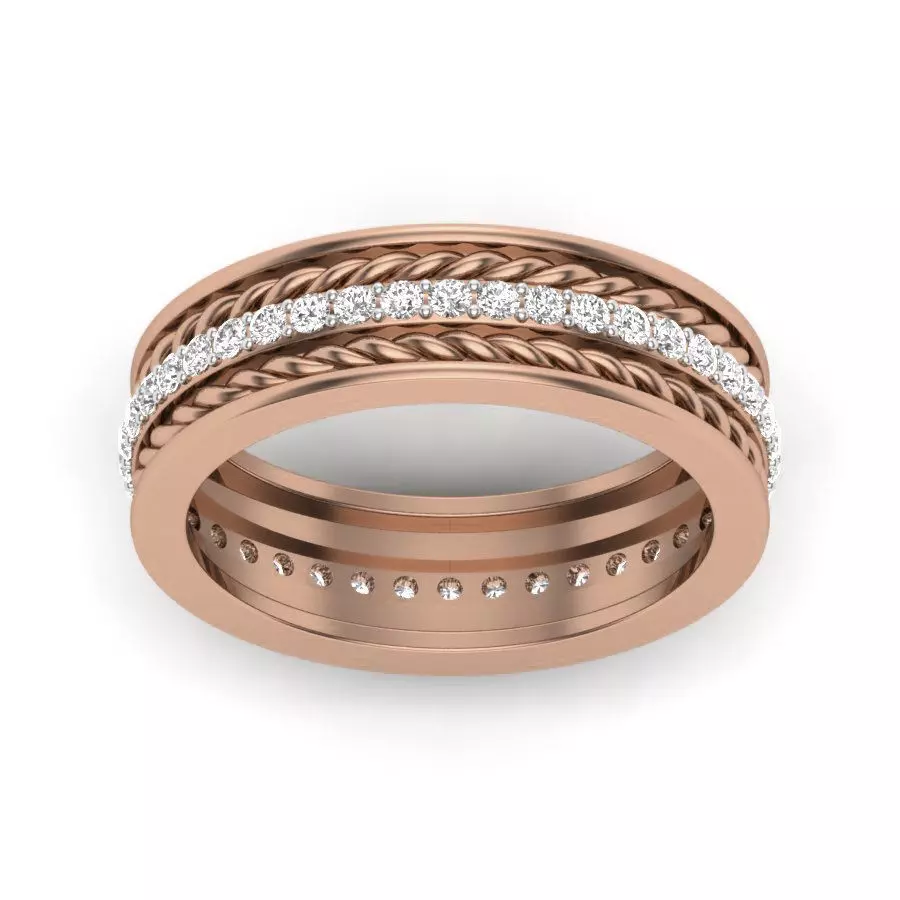 Diamond Band 3dm render details 3D print model_0