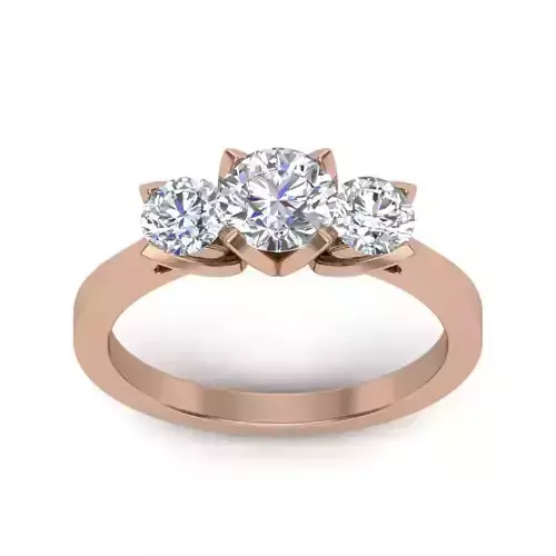 Women solitaire ring 3dm render detail 