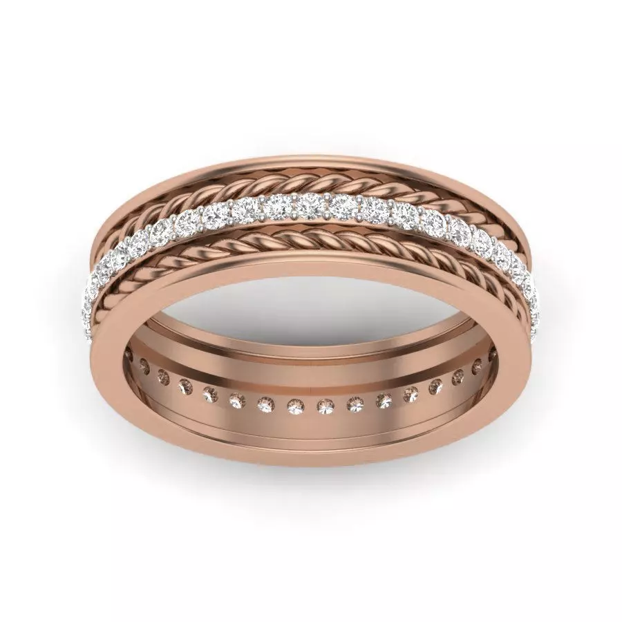 Diamond Band 3dm render details 3D print model_0