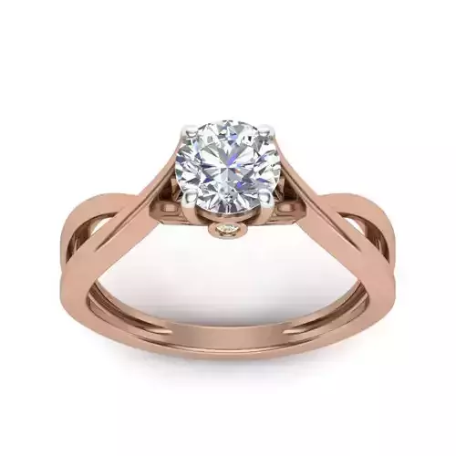 Women solitaire ring 3dm render detail 