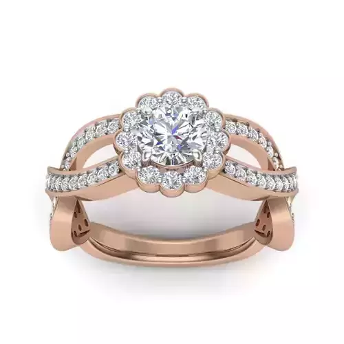 Women solitaire ring 3dm render detail  3D print model