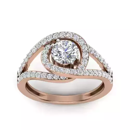 Women solitaire ring 3dm render detail  3D print model