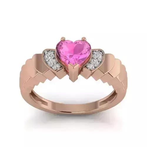 Women solitaire ring 3dm render detail  3D print model