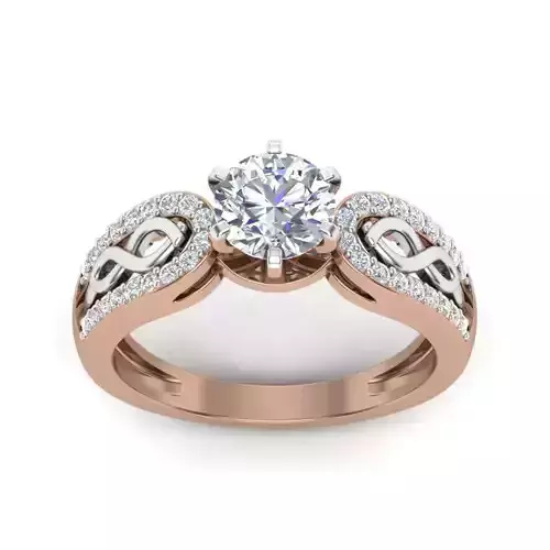 Women solitaire ring 3dm render detail  3D print model