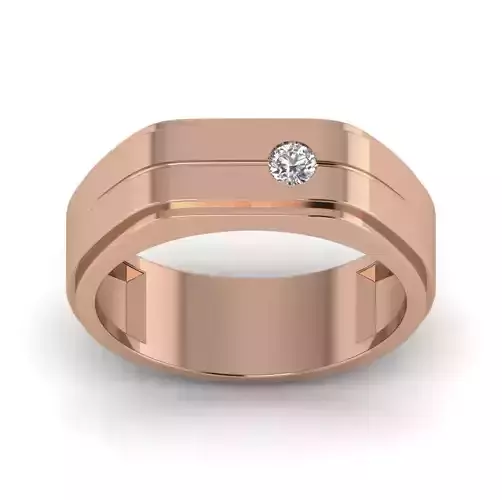 Gents Diamond Ring 3dm render details