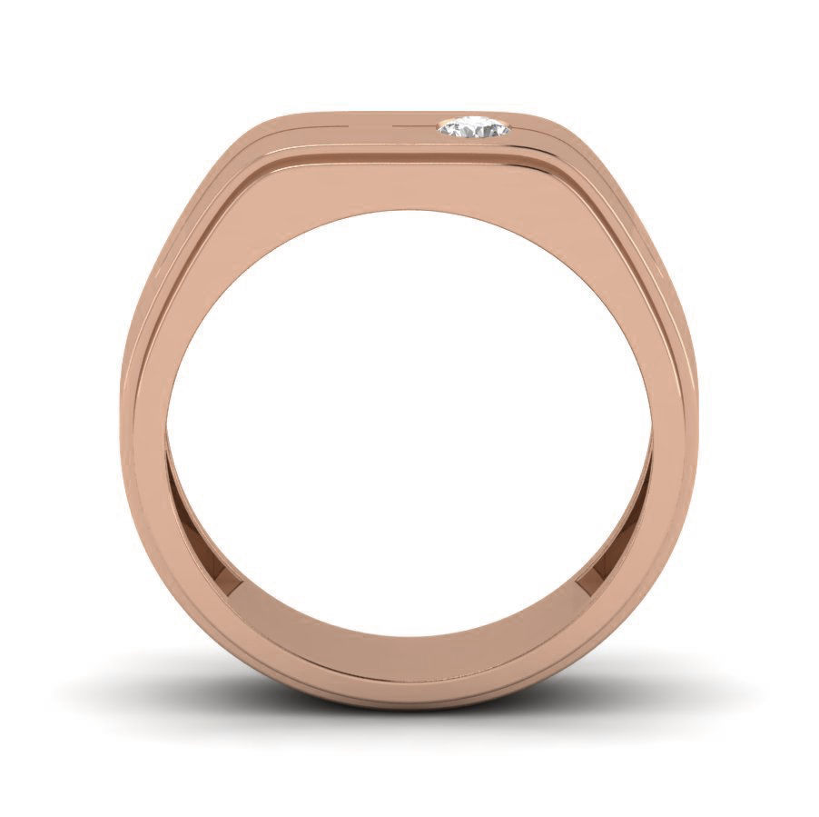 Gents Diamond Ring 3dm render details 3D print model_1