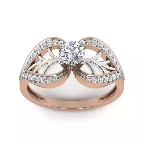 Women solitaire ring 3dm render detail  3D print model