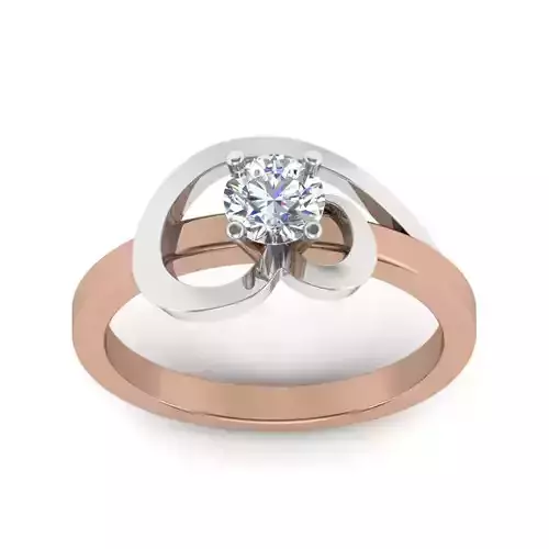 Women solitaire ring 3dm render detail 