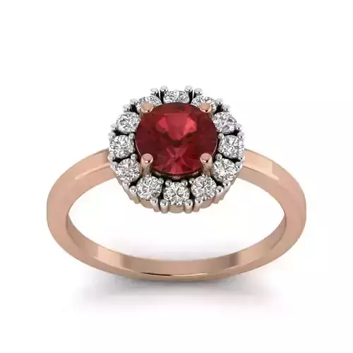 Women solitaire ring 3dm render detail 