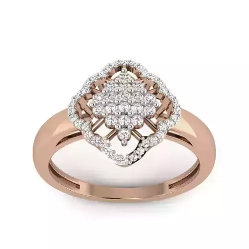 Women Diamond Ring 3dm render details