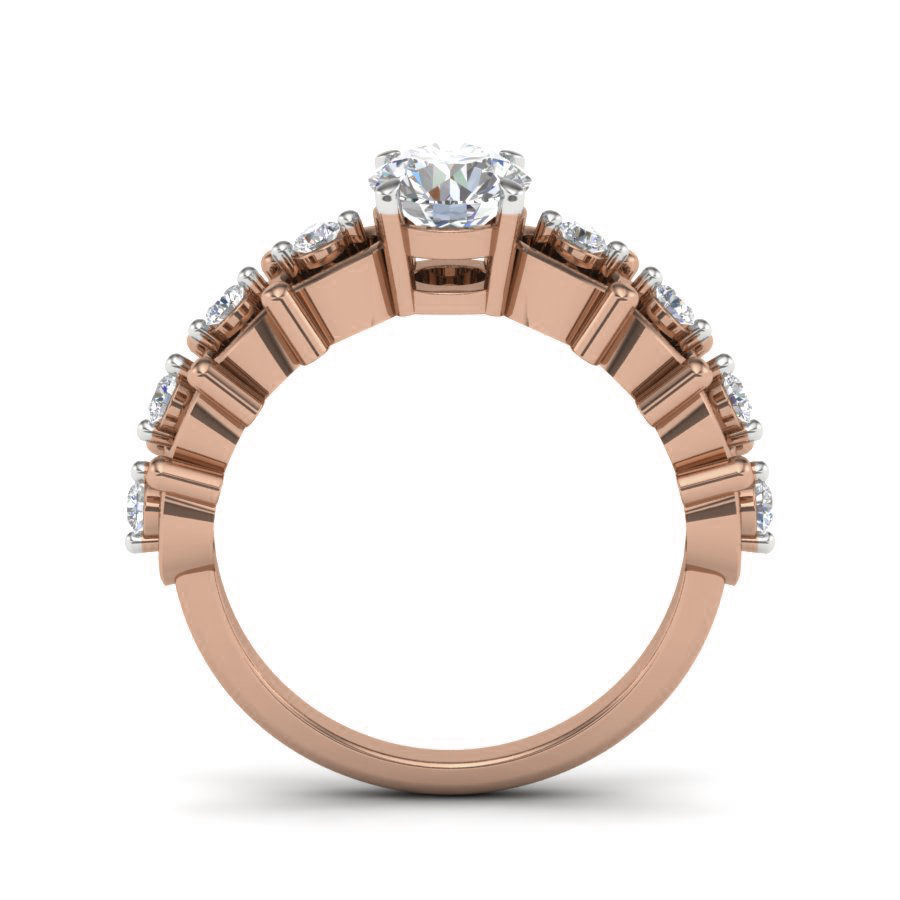 Women solitaire ring 3dm render detail 3D print model_1