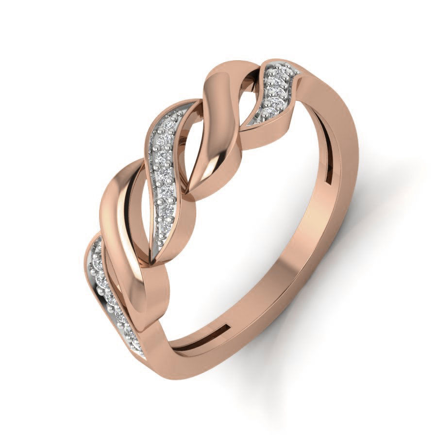 Women Diamond Ring 3dm render details 3D print model_4