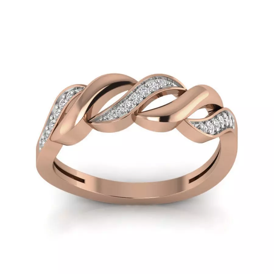 Women Diamond Ring 3dm render details 3D print model_0