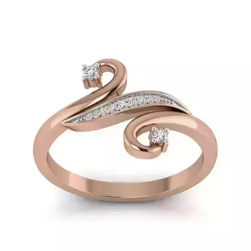 Women Diamond Ring 3dm render details