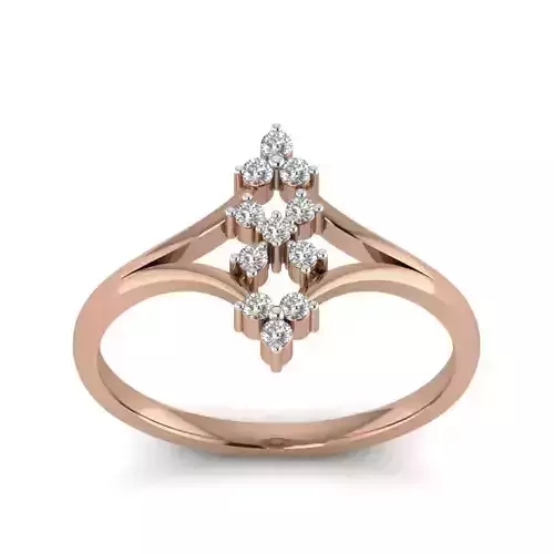 Women Diamond Ring 3dm render details